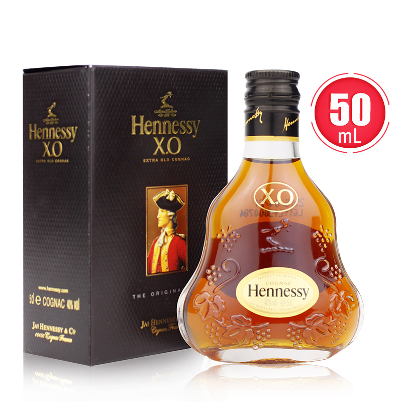 轩尼诗 Hennessy HXO干邑白兰地 50ml 单支[原装正品小酒版]