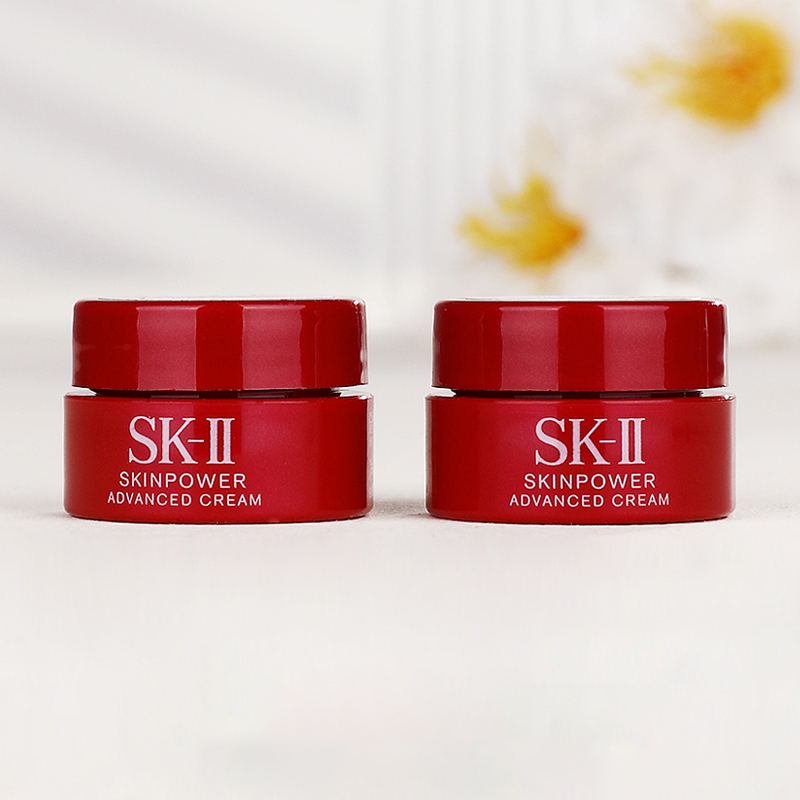 SK-II赋能精华霜2.5g大红瓶面霜 5瓶装共12.5g 补充水分细腻毛孔紧致肌肤改善干纹