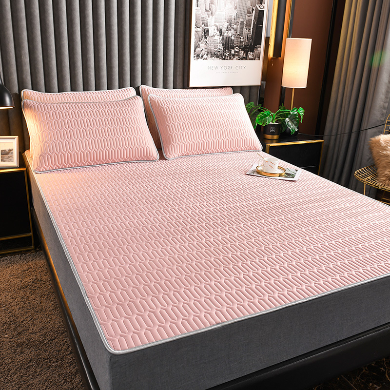 北叙家纺凉席泰国乳胶席三件套软席子15冰丝18m床可水洗可折叠床垫子