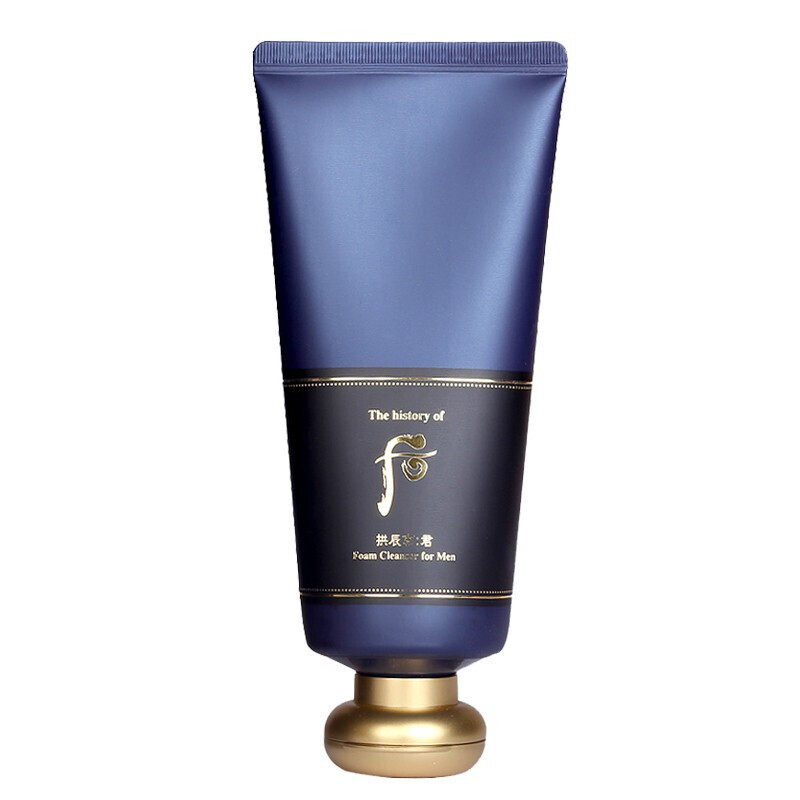 韩国进口Whoo后洗面奶洁面乳拱辰享君洁面男士洗面奶180ml 泡沫洁颜膏深层清洁丰盈泡沫