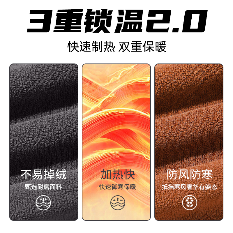 啄木鸟摇粒绒外套男款秋冬季2025新款灰色抓绒衣男士冲锋衣内胆色高清大图