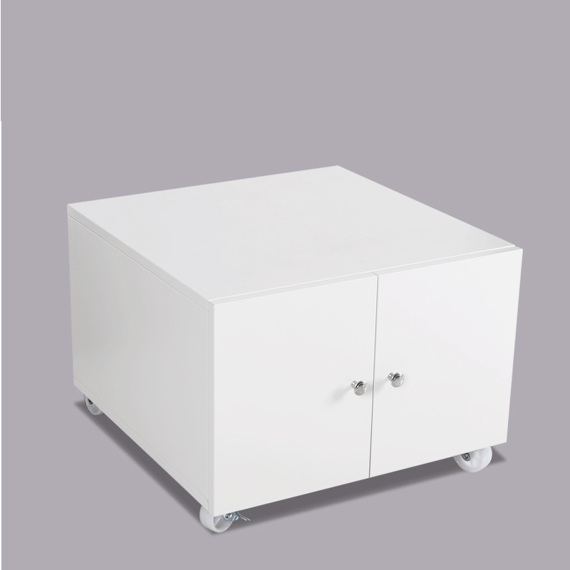 易企采 白色 60*60*45CM 大型打印机柜落地移动矮柜 单位:台 (黑白两色可选)