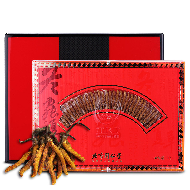 北京同仁堂(TRT) 冬虫夏草7g-45 虫草正品那曲冬虫夏草 盒装