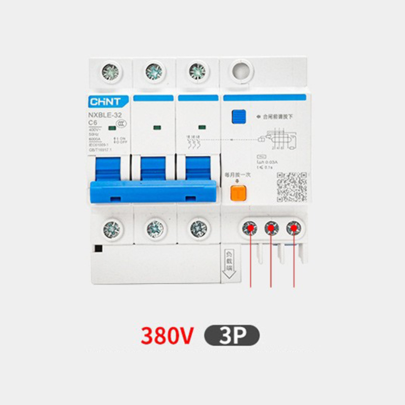 空气开关带漏电保护器3p40a视频
