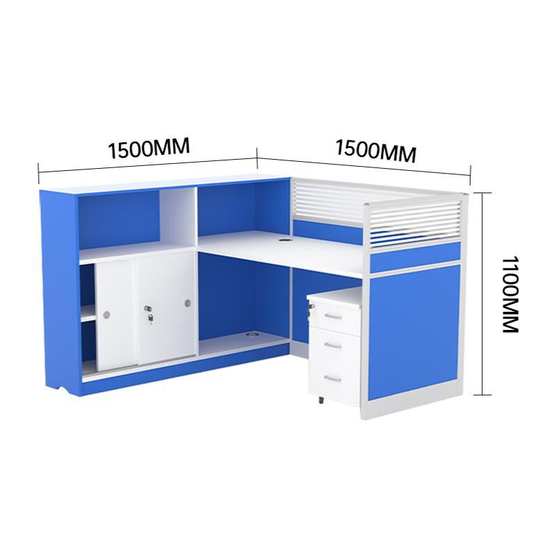 圣斯顿S-HB1616屏风卡座办公桌1500*1500*1200mm(套)高清大图