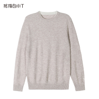 拇指白小T羊绒衫男圆领山羊绒衫秋冬厚打底毛衣保暖秋季新款