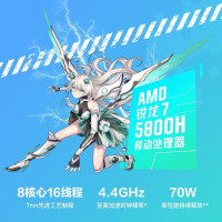 [RTX3060]华硕(ASUS)天选2Plus 锐龙R7-5800H 64G内存 2TB固态 144Hz日蚀灰 17.3英寸轻薄本电竞发烧游戏本设计师笔记本电脑