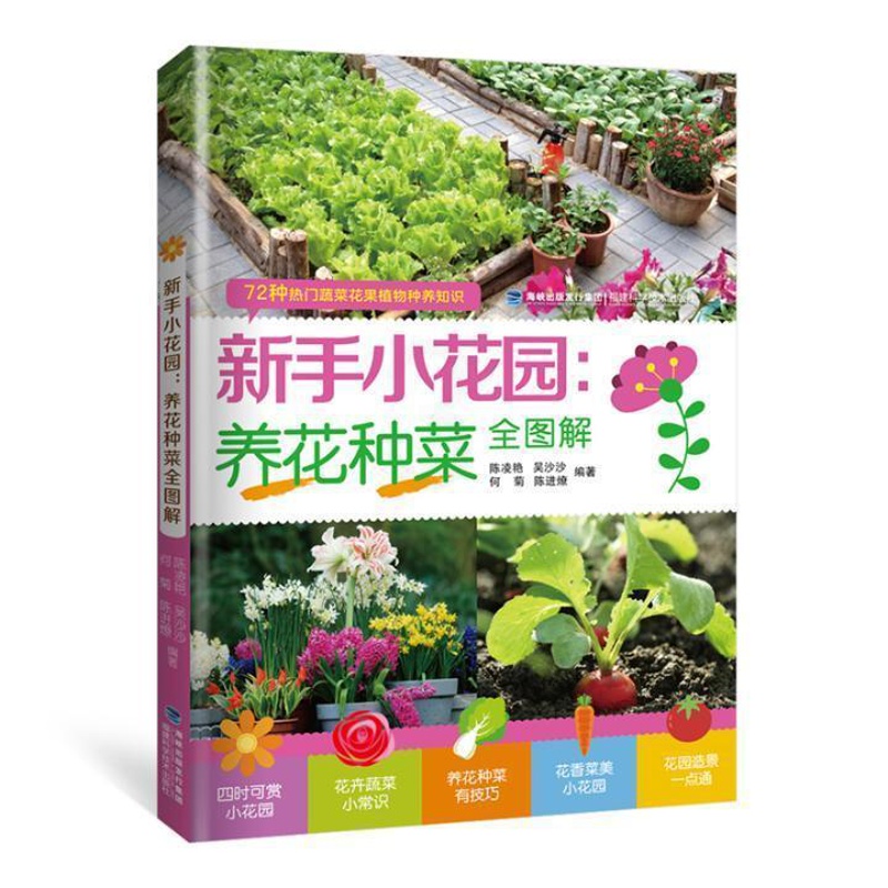 [醉染正版]新手小花园:养花种菜全图解 书 陈进燎 9787533556501 农业、林业 书籍高清大图