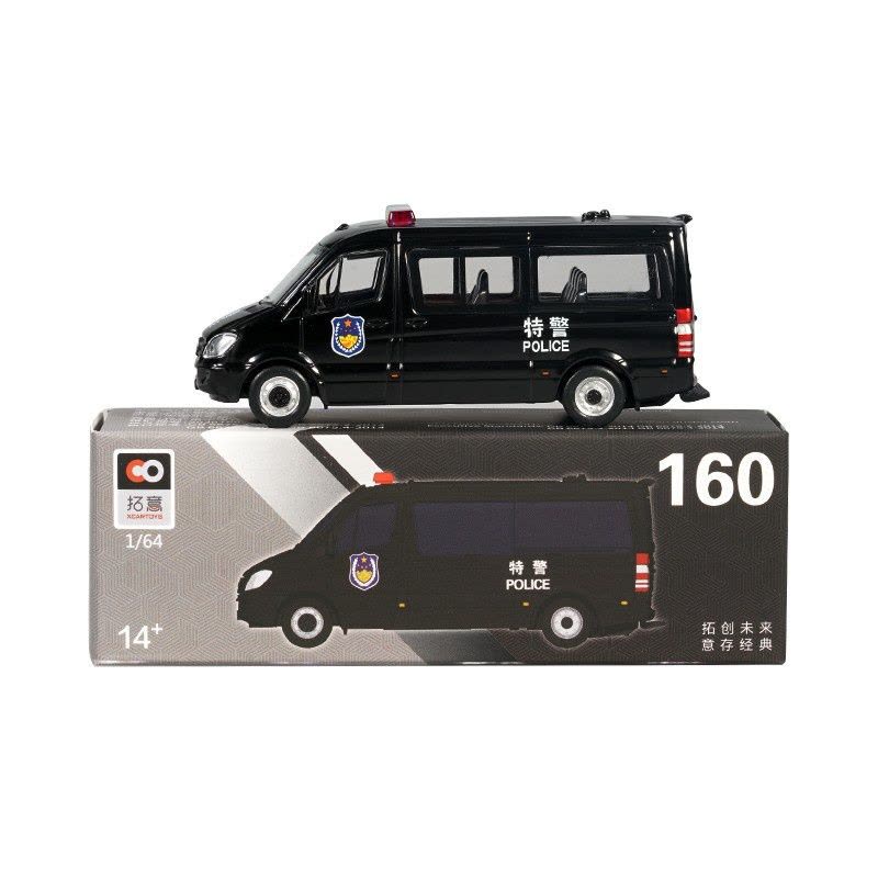 拓意出品微缩摄影1\/64凌特警车模型玩具 特警款160号图片