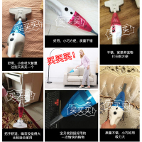 韩夫人吸尘器LF-07 天蓝色+九件套一机两用手持+推杆加大地刷强力除尘二合一 超静音 地毯地板瓷砖多用