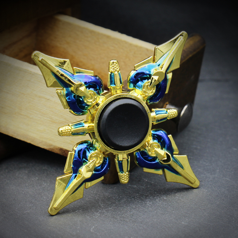 指尖陀螺荣耀金属儿童玩具成人男孩手指陀螺减压指间陀螺持久赵云引擎