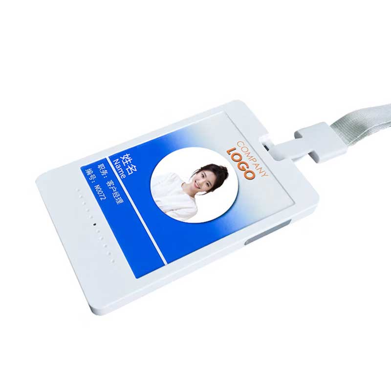 和掌厅CT-GP4G 4G版智能电子工牌考勤卡 支持数据实时上传 5米拾音 Type-C接口充电 4G内存高清大图