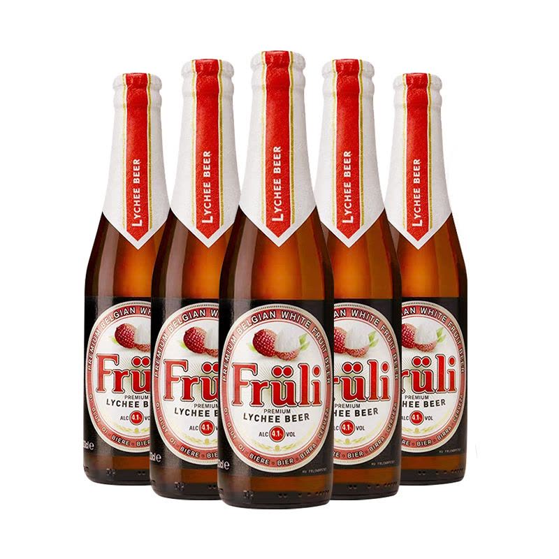 比利时芙力荔枝啤酒进口精酿Fruli诱惑水果330ml*6瓶【价格 图片 品牌 报价】-苏宁易购