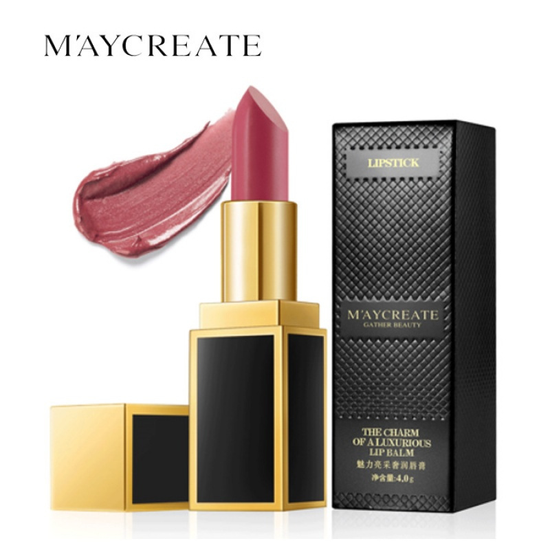 【买一送一】maycreate健美创研正品化妆品魅力亮彩奢润唇膏口红雾面
