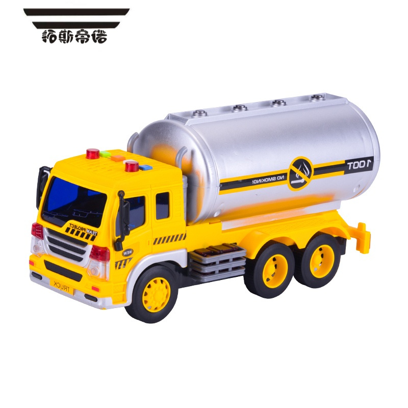 拓斯帝诺儿童音乐大号油罐车惯性模型宝宝男孩男童汽车工程车236岁