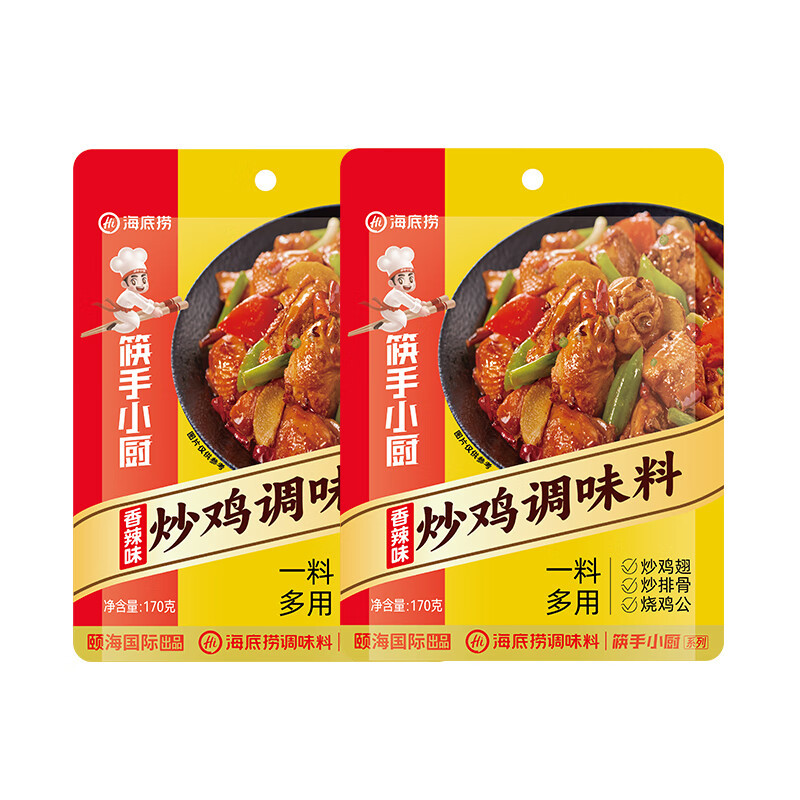 海底捞香辣味炒鸡调味料170g 大盘鸡地锅鸡酱料汁炒鸡翅排骨调味料家用