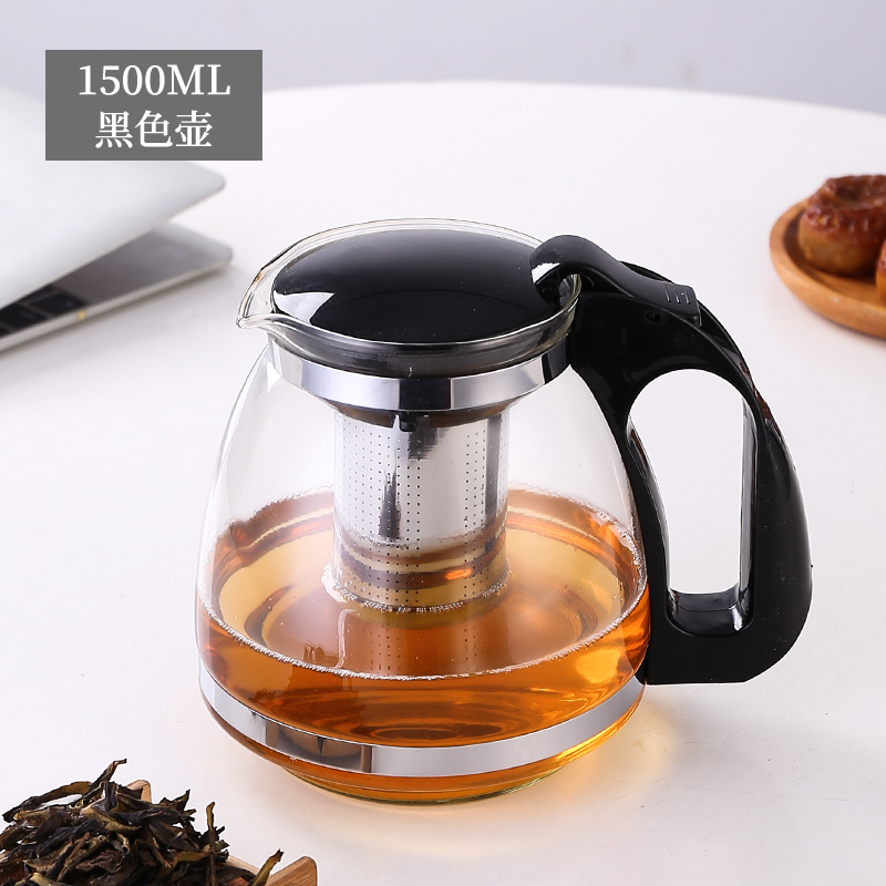 茶壶玻璃咖啡泡茶壶茶具套装家用大号单壶耐热水壶茶炉