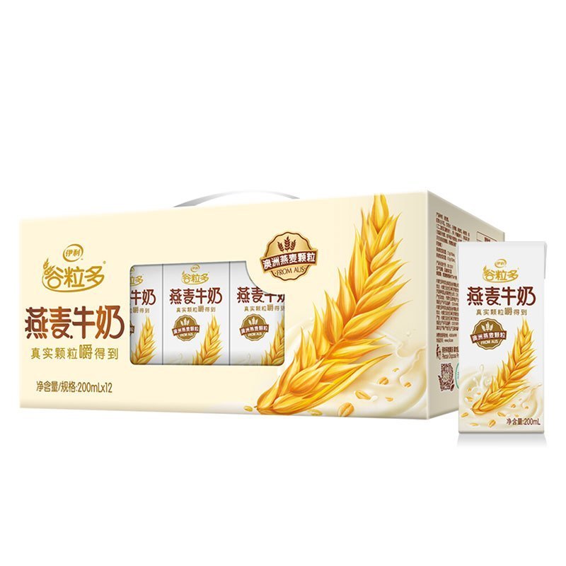 伊利 谷粒多 燕麦牛奶 200ml*12/