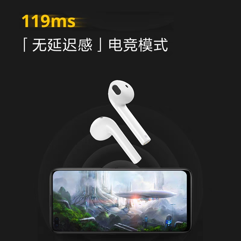 realme真我 Buds Air Neo 白色 半入耳式 蓝牙无线耳机 OPPO提供售后支持