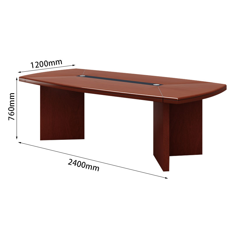 臻远 ZY-QTZ-17办公家具油漆会议桌长桌接待洽谈桌大型会议台桌2.4米