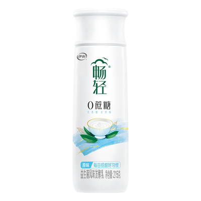 伊利畅轻酸奶215g*10瓶益生菌风味发酵乳原味酸牛奶整箱