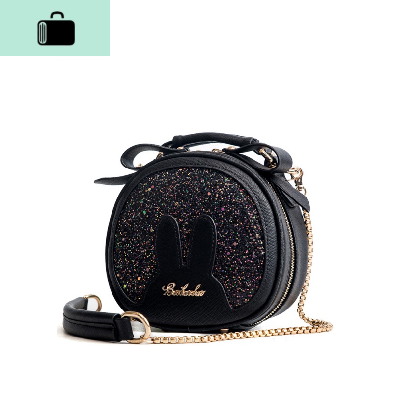 小包包少女2020新款斜挎包百搭迷你小圆包手提单肩可爱亮片NEWLAKE高清大图