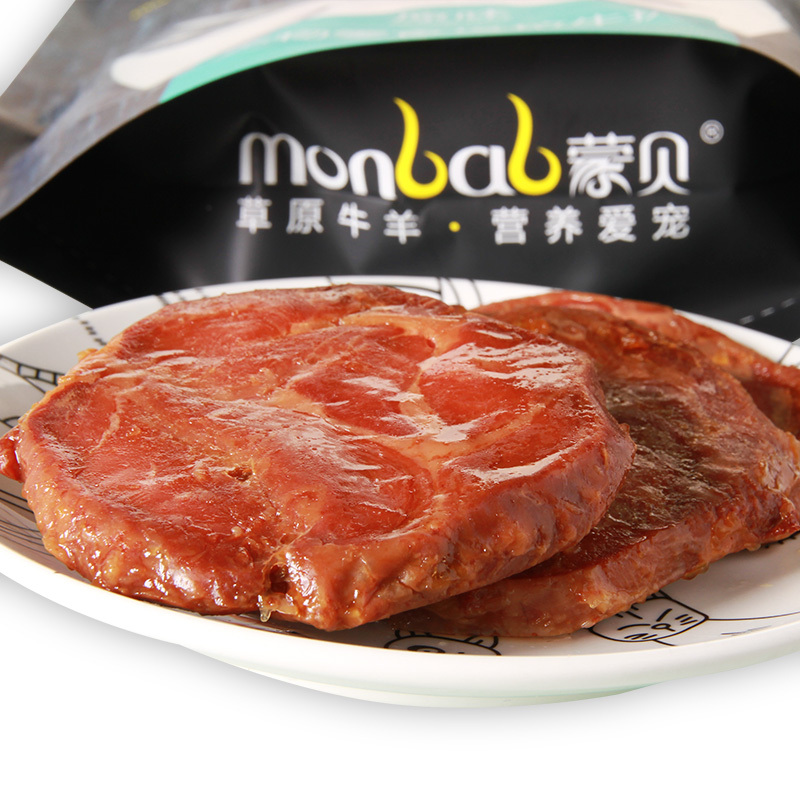 蒙贝宠物狗狗塔拉牛扒 5片装 狗零食牛肉干训犬奖励幼犬老年泰迪