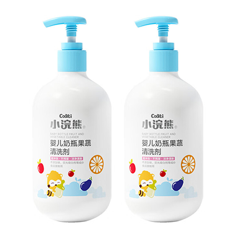 小浣熊清洁液300ml*2瓶洁净清新萌果系列fx0477*2