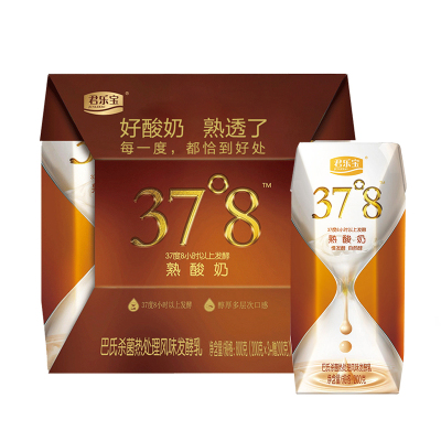 君乐宝(JUNLEBAO) 37°8熟酸奶 原味酸奶 200g*4盒装