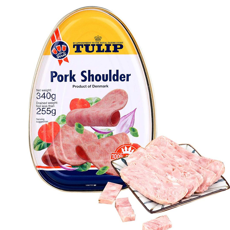 郁金香猪肩肉罐头（猪肉罐头） 340g（丹麦进口 盒）