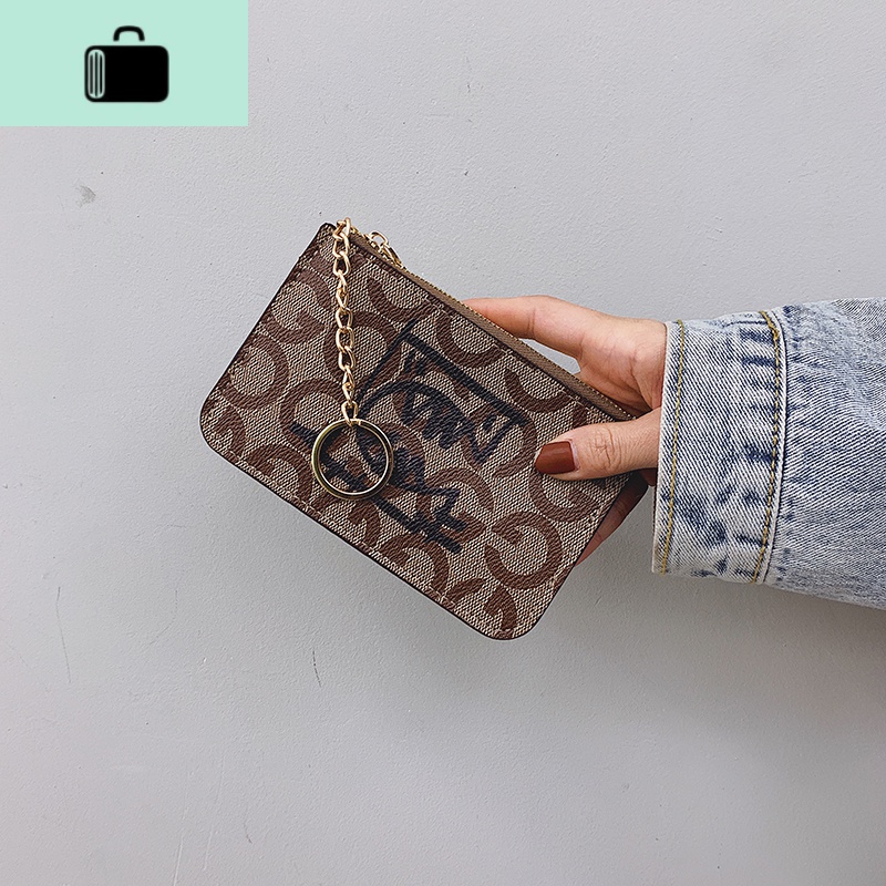 2020新款ins小钱包女短款清新卡通小飞象拉链卡包学生硬币零钱夹NEWLAKE 款式二小恐龙