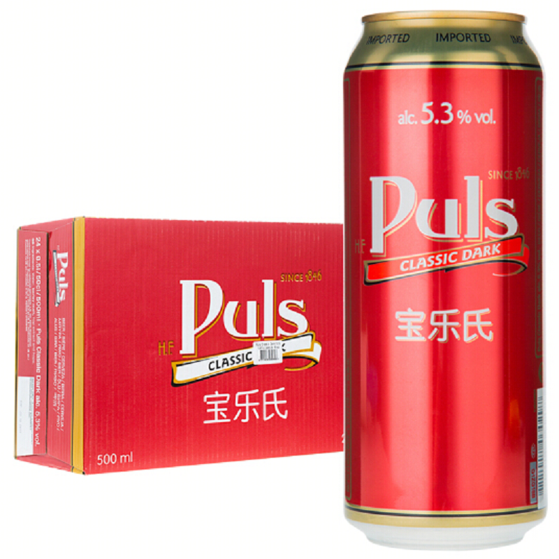 宝乐氏经典黑啤酒500ml
