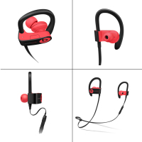 【二手95新】Beats Powerbeats3 魔音PB3蓝牙无线运动耳挂式耳机3代 迷幻红