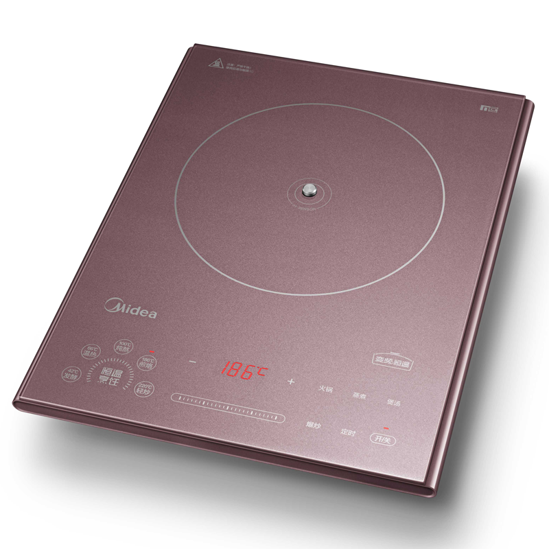 美的midea电磁炉qh2238ih变频恒匀火聚能大线圈mcg微晶面板点滑双控