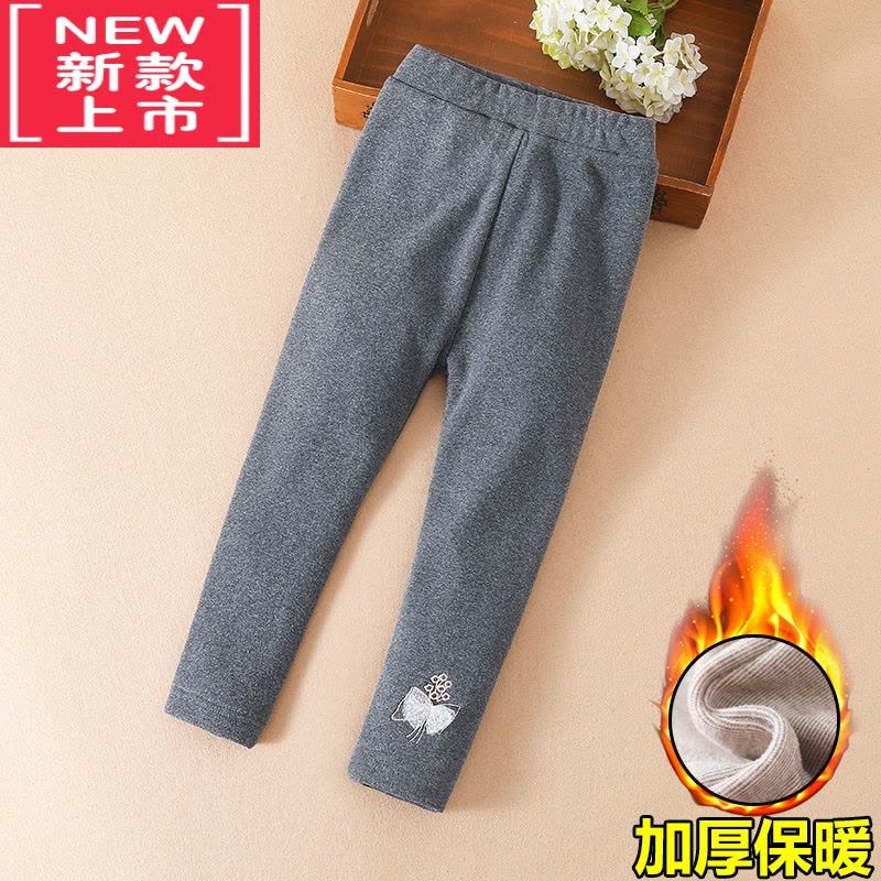 可莉允女童打底裤外穿秋冬款2022新款儿童裤子加厚女宝宝保暖棉裤洋气潮保暖裤图片