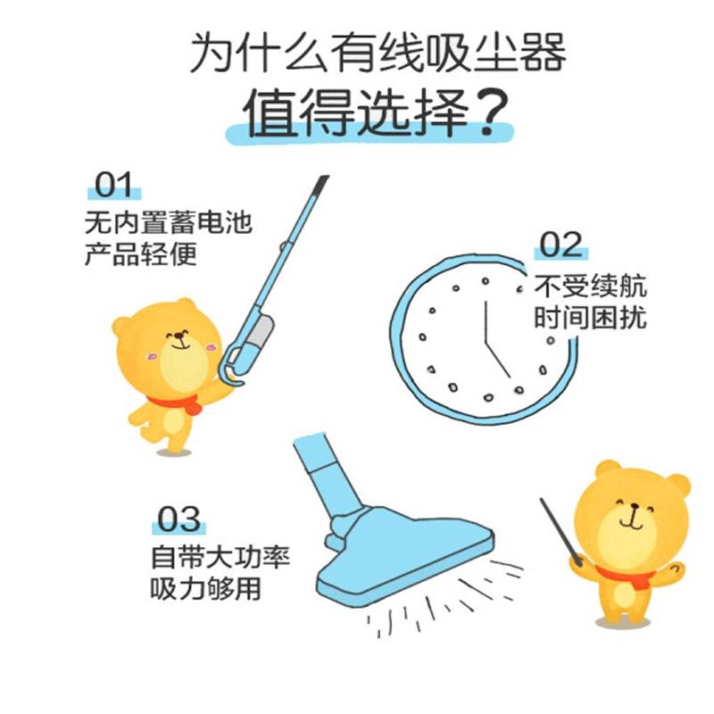 小熊(Bear) 吸尘器 家用手持吸尘机 大功率沙发吸尘 XCQ-B04A1