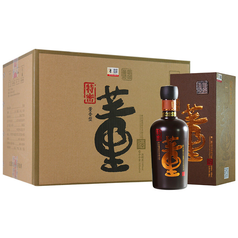 董酒特级国密54度500ml*6瓶箱装董香型白酒