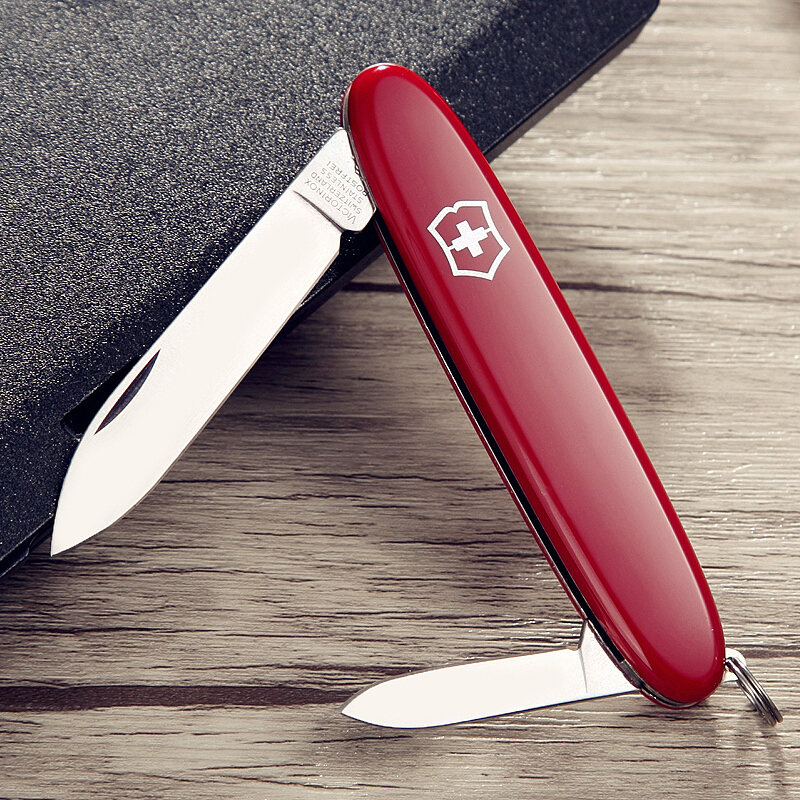 维氏瑞士刀菁英追梦青年84mm3种功能瑞士进口士刀多功能刀水果刀折叠