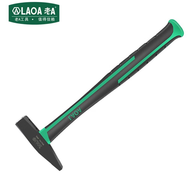 老A LA712200 锤子绿黑双色柄钳工锤迷你小铁锤榔头手锤200G高清大图