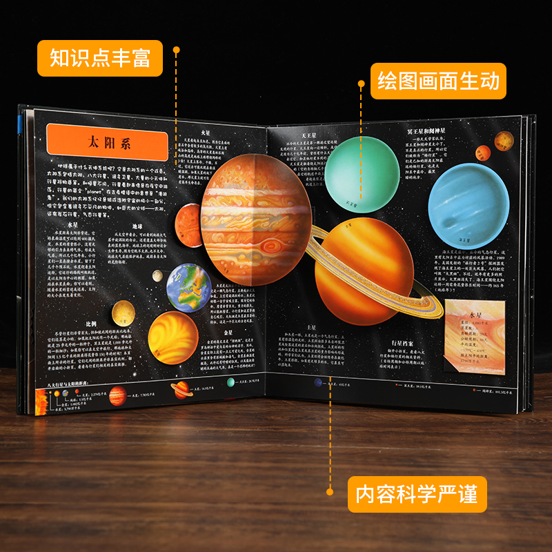 [醉染正版]太空3d立体书 儿童趣味科普3-6-10-12岁泰普勒翻翻书 关于我们的太空宇宙奥秘绘本图书 揭秘少儿小学生高清大图