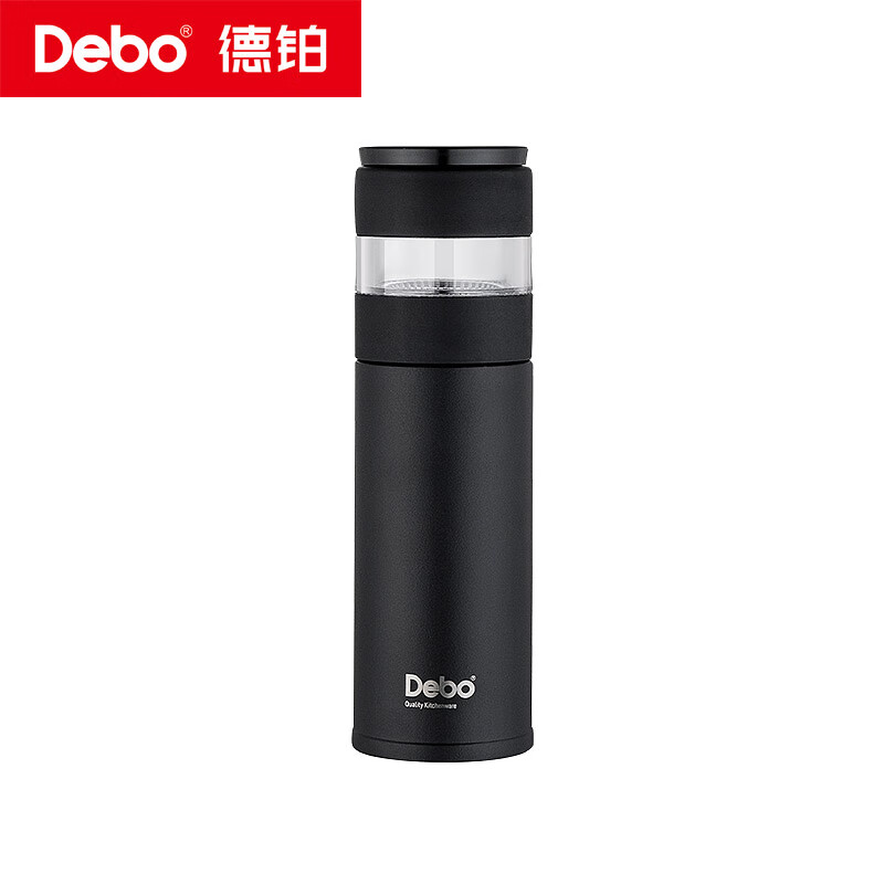 德铂(Debo) DEP-964 茶韵茶水分离真空保温杯 304不锈钢车载泡茶学生杯子 400ml高清大图