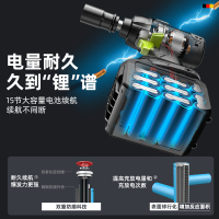 芝浦(ZHIPU)无刷电动扳手锂电充电扳手冲击汽车脚手架子工木工套筒风炮 【580N】92800H（一电一充）标配