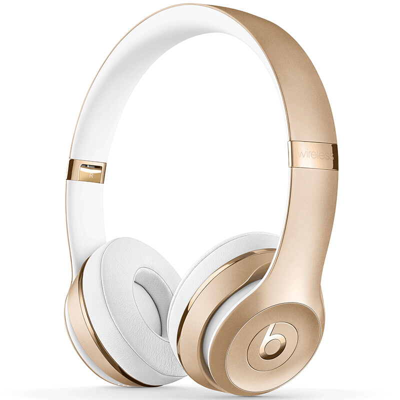 Beats Solo3 Wireless 头戴式 蓝牙无线耳机 手机耳机 游戏耳机 金色 MP162PA/A