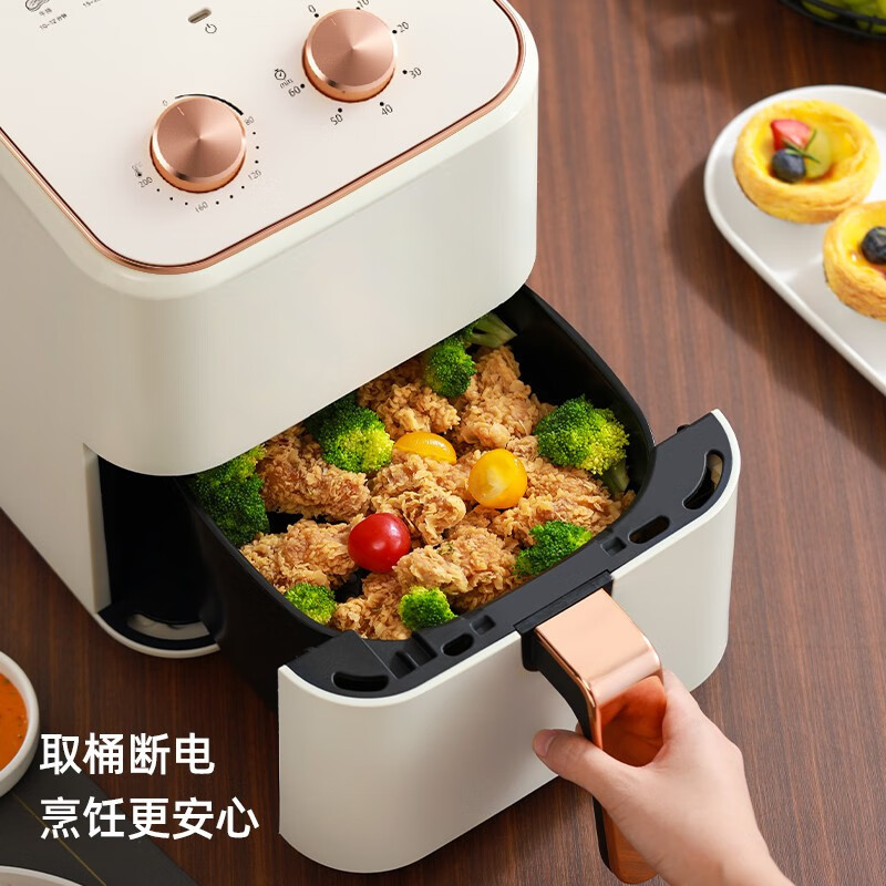 龙的(longde) 空气炸锅 家用大容量网红炸锅双旋按钮温度时间都可以手动调节 LD-KL5328高清大图