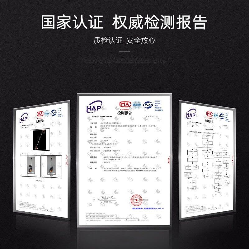 莱普森割草机充电式德国技术无刷大功率小型家用电打草机果园庭院除草机 [家用款]12v双电池+10刀片图片