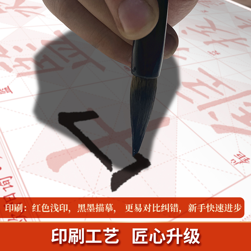 九成宫醴泉铭(6.5cm方格) [正版]欧阳询九成宫醴泉铭 毛笔书法字帖临摹历代碑帖精粹 毛笔字帖碑帖描红 楷书临摹字帖高清大图