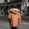 YUANSU2020新款男士棉衣韩版宽松潮流连帽大毛领外套港味休闲chic棉服男棉衣