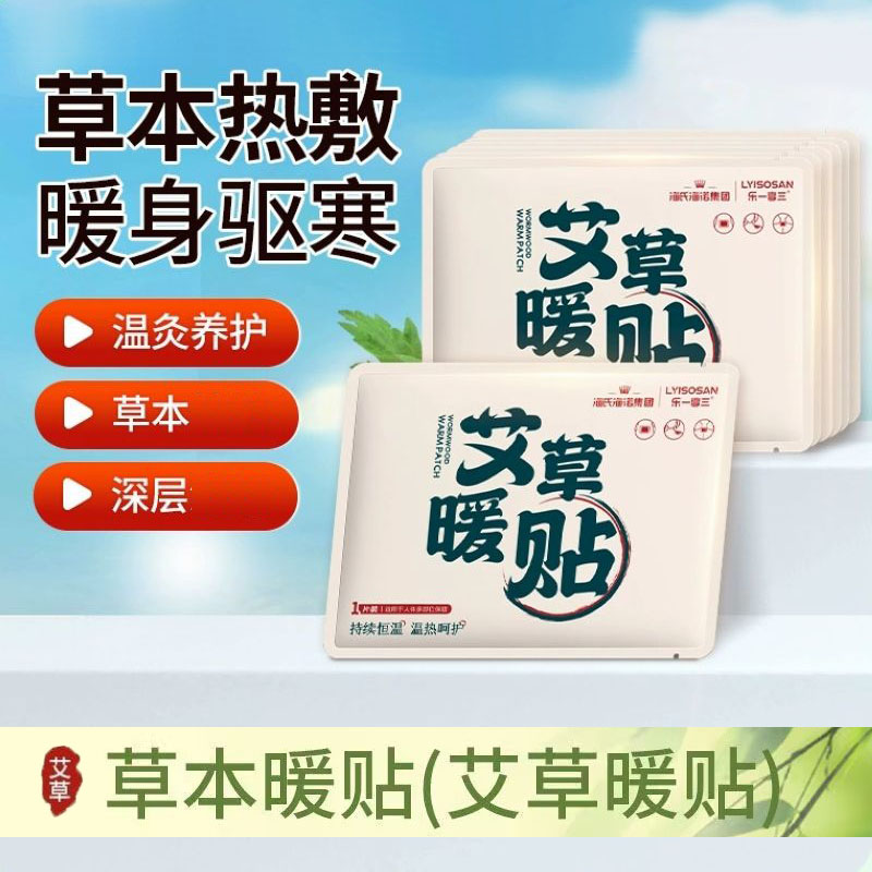 海氏海诺10贴装冬季防寒保暖热敷暖身贴植物艾草暖贴女生经期全身暖宝宝贴高清大图