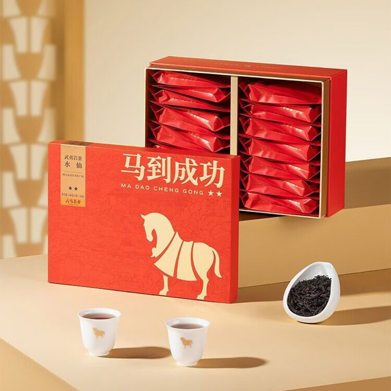 八马茶业岩茶208克撕开即泡随享茶香马到成功系列AD270高清大图