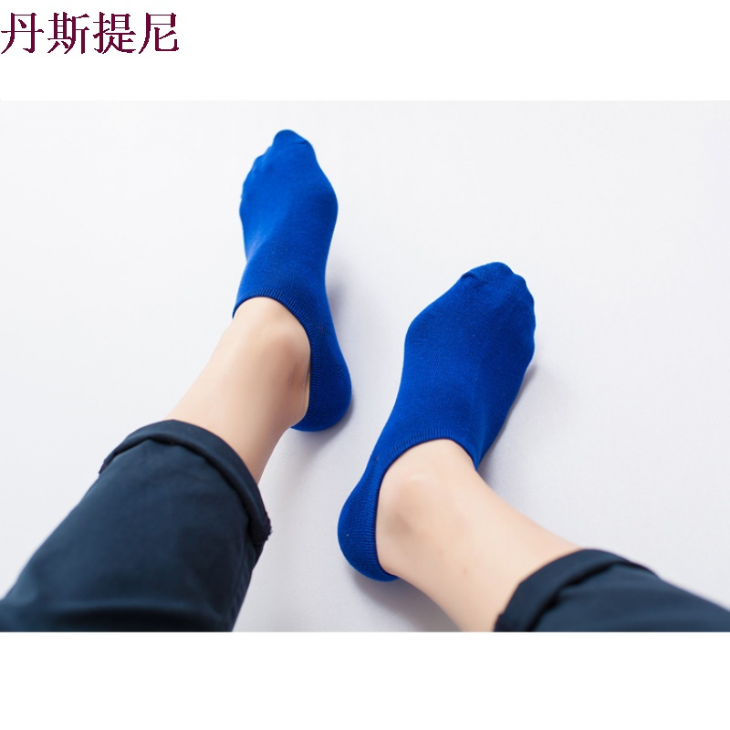5双装男士纯棉袜子纯色低帮短袜浅口隐形夏季薄短筒袜 全白色船袜